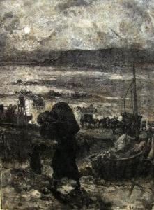"la Recolte Du Sable" by Auguste Lepere