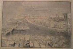 Paris Sous La Neige, Vu Du Haut De Saint-gervais