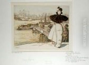 Embarcadere Sur La Garonne by Auguste Lepere