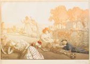 Dejeuner Sur L Herbe by Auguste Lepere