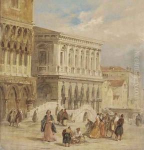 The Riva degli Schiavoni, Venice by Edward Pritchett