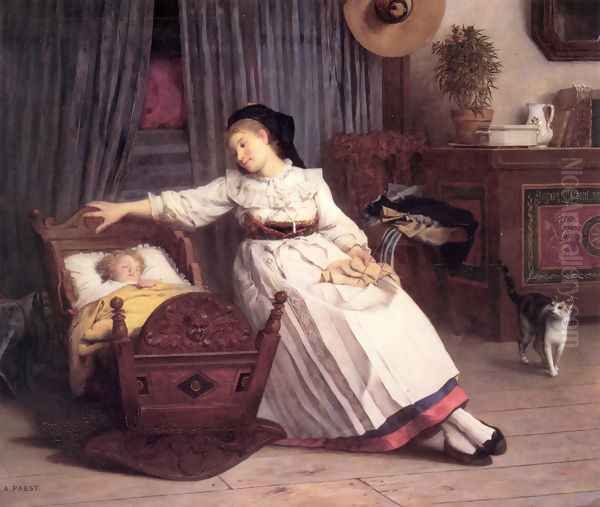 Alsacienne Berçant son enfant (Alsation Rocking her Child) - view 1