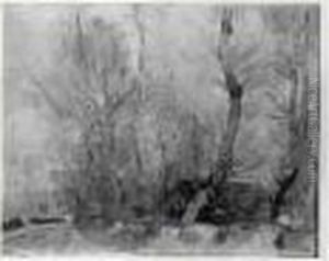 Tournant De Chemin, Paysage D'automne by Auguste Lepere