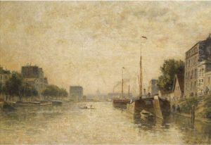 Canal Saint-denis, Paris by Stanislas Lepine