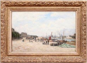 Le Pont De Bercy Vu Du Quai De La Gare by Stanislas Lepine