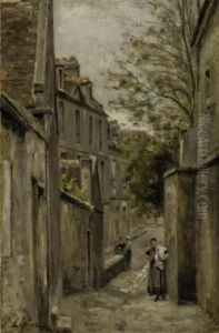 La Rue Saint-vincent, Montmartre by Stanislas Lepine
