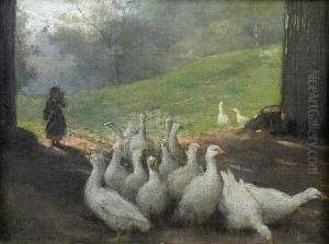 Agoosegirl With Geese Agoosegirl With Geese