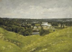 Le Pont De Sevres Vu Des Hauteurs De Meudon by Stanislas Lepine