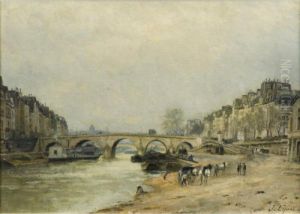 Le Pont Marie by Stanislas Lepine