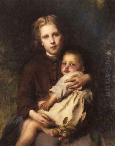 Sisterly Love by Etienne Adolphe Piot