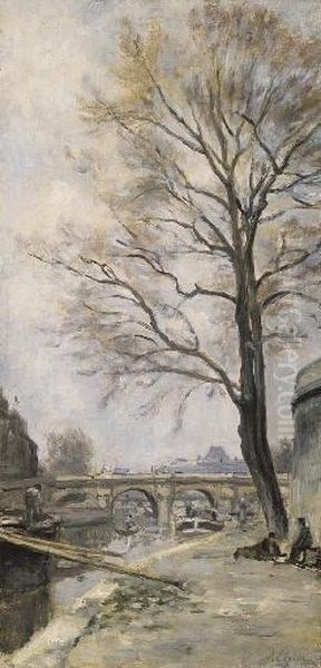 Le Petit Bras De Seine Au Pont Neuf - view 1