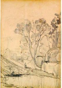 Paysage Avec Personnage by Stanislas Lepine