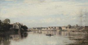 La Seine A L'ile Saint-denis by Stanislas Lepine