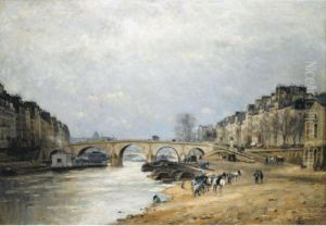 La Seine Au Pont Marie by Stanislas Lepine