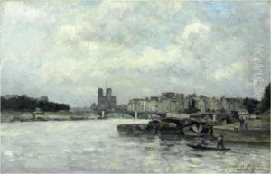 Vue De La Seine En Amont Du Pont Sully Vue De La Seine En Amont Du Pont Sully