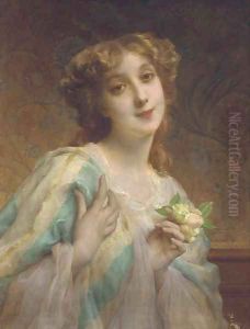The debutante by Etienne Adolphe Piot