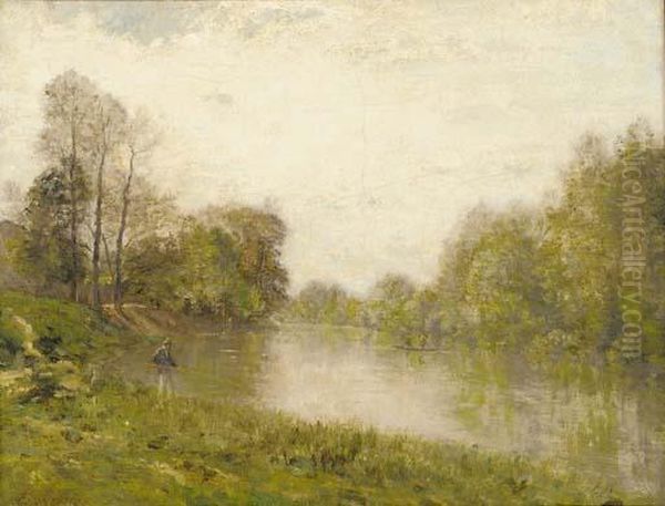 Le Pecheur Au Bord De La Marne A Charenton - view 1