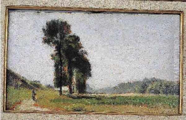 Petit Paysage Avec Un Personnage - view 1