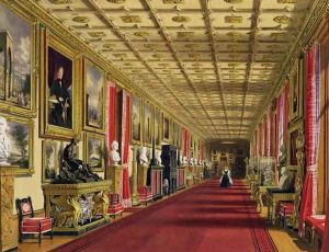 South Corridor, Windsor Castle, 1838 by James Baker Pyne