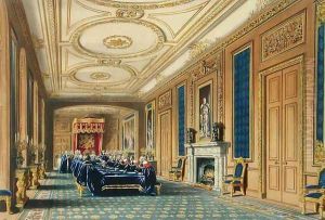 The Throne Room, Windsor Castle - The Installation of the Order of the Garter, 1838 by James Baker Pyne