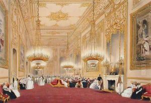 The Grand Reception Room - State Entertainment for His Majesty King Louis-Philippe, 1838 by James Baker Pyne