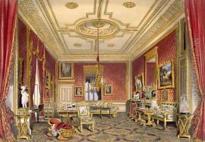 The Queens Private Sitting Room, Windsor Castle, 1838 by James Baker Pyne