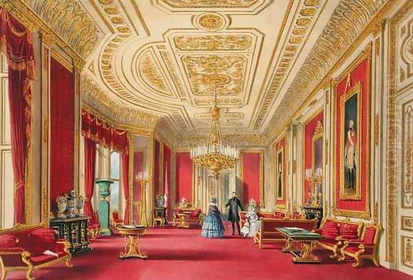 The Crimson Drawing Room, Windsor Castle, 1838 - view 1