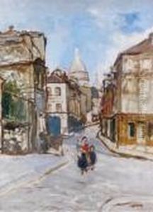 Rue A Montmartre by Marcel Leprin