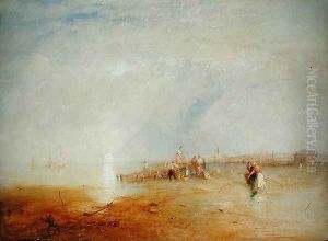 Whitstable Sands with Women Shrimping, 1847