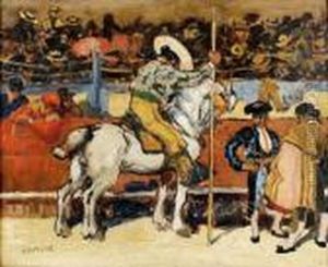 Picardor Et Matador Dans L'arene by Marcel Leprin