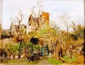 Maisons Et Jardins A Montmartre by Marcel Leprin