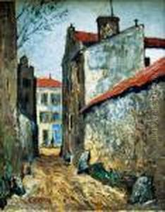 Rue A Montmartre by Marcel Leprin