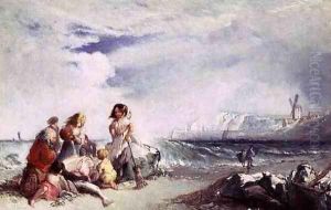 Fisherfolk on the Shore, Salting the Catch, Folkestone