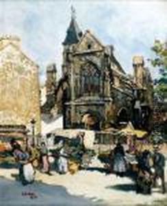 L' Eglise De Saint-nicolas-du-chardonnet by Marcel Leprin