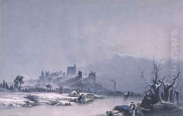Windsor Castle from the Thames - view 1