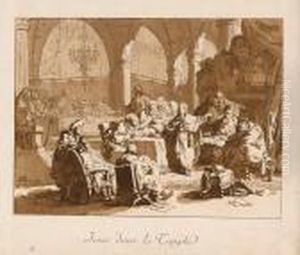 Jesus Dans Le Temple by Jean-Baptiste Le Prince