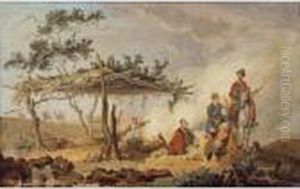 Scene De Campement Russe