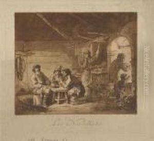 "les Nouvellistes". by Jean-Baptiste Le Prince