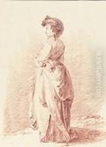 A Girl Turned To The Left, Seen From Behind
