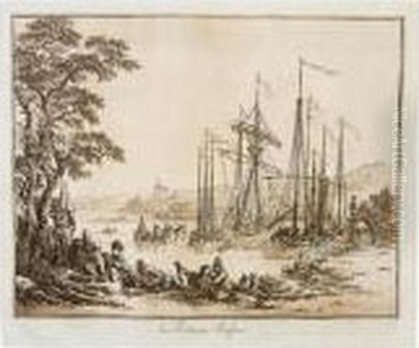 Oeuvres De Jean-baptiste Le
Prince, Peintre Du Roi, Conseiller En Son Academie Royale De Peinture
& Sculpture;... (see Le Blanc Ii, P.539) - view 1