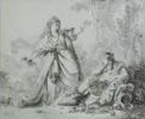 Renaud Et Armide by Jean-Baptiste Le Prince
