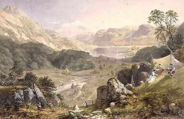 Thirlmere and Wythburn, from The English Lake District, 1853 - view 1