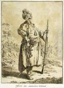 Oficer Janczarow Polskich by Jean-Baptiste Le Prince