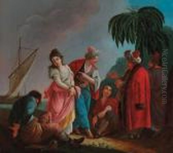 Orientals Bargaining Over A Slave - view 1
