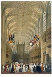 Interior of St Georges Chapel, 1838