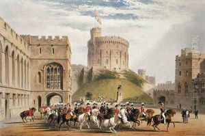 The Quadrangle looking West - the Emperor of Russia and Prince Albert 1819-61, 1838