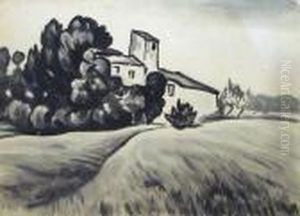 Maison Dans La Campagne by Alfred Lesbros