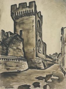 Tour Des Remparts En Noir by Alfred Lesbros