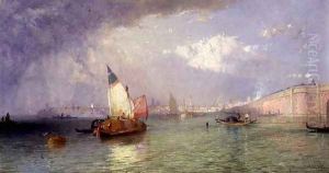 Venice with the Strada Ferrata from the Lagunes, 1855