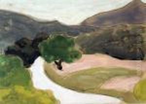 Paysage Aux Collines by Alfred Lesbros